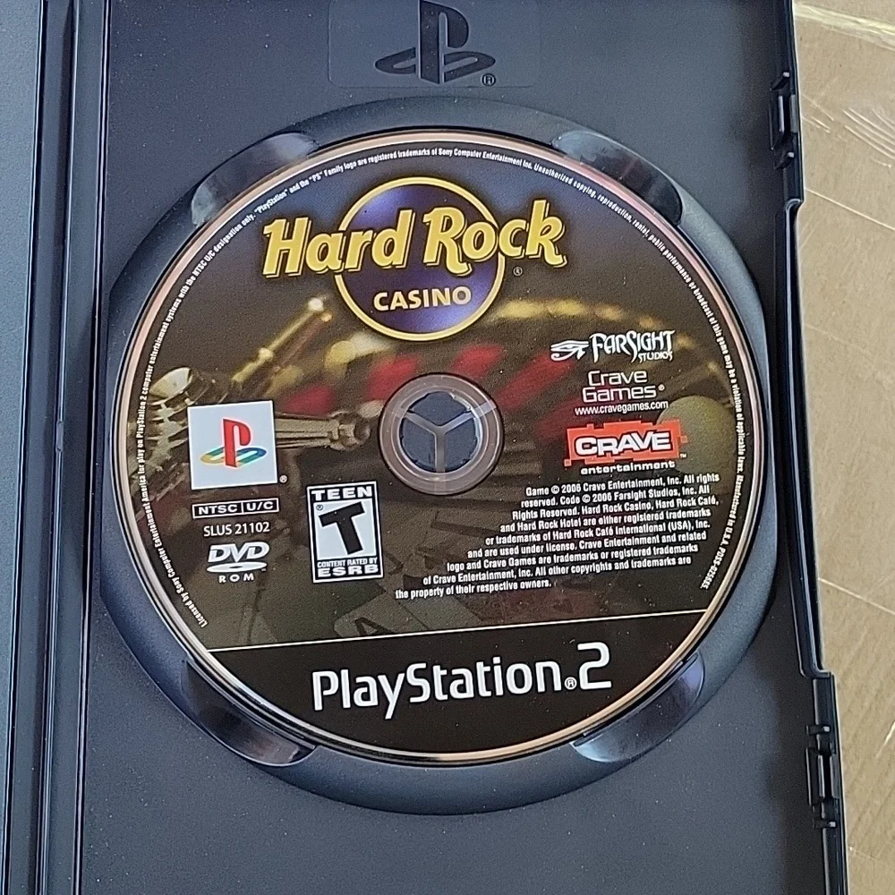 HARD ROCK CASINO PLAYSTATION 2 GAME 2006 GAMBLING